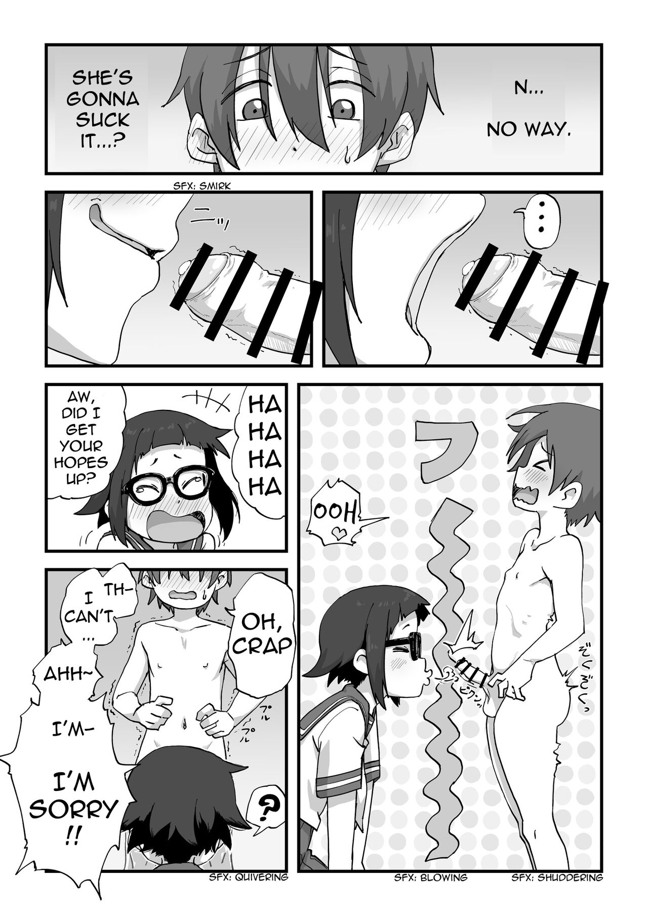 [かめきりん] 僕は漫研専属ヌードモデル [英訳]