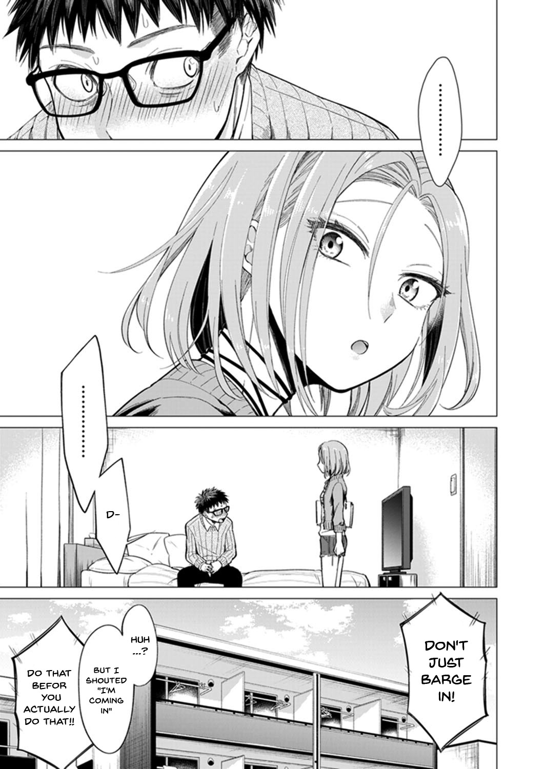 [亜美寿真] あと1mmで挿入っちゃうね?雑魚寝してたら隣の女子にイジられて… 1-10, 12-13 [英訳]