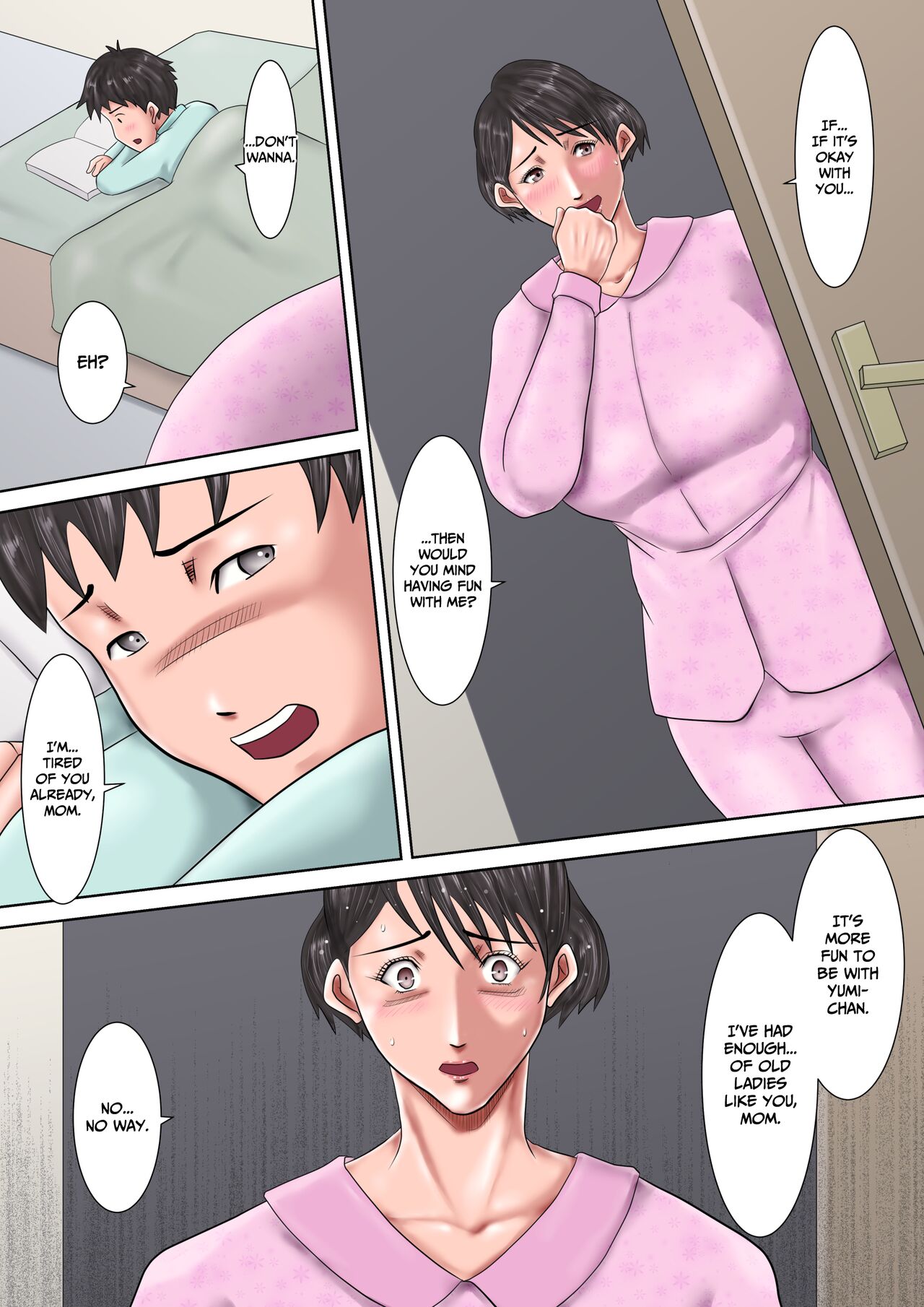 [汚電せんせい] 母が土下座した日2 ～哀れな肉便器ママの調教記録～ [英訳]