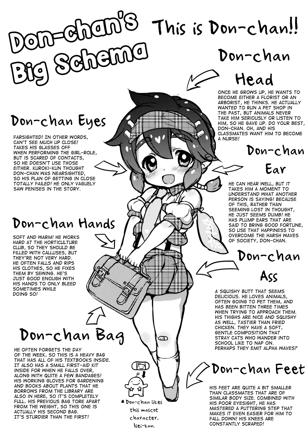 (ふたけっと8) [やよいファンタジーゾーン (おばたやよい)] 男子校の女装オナペット どんちゃん、がんばる! [英訳]