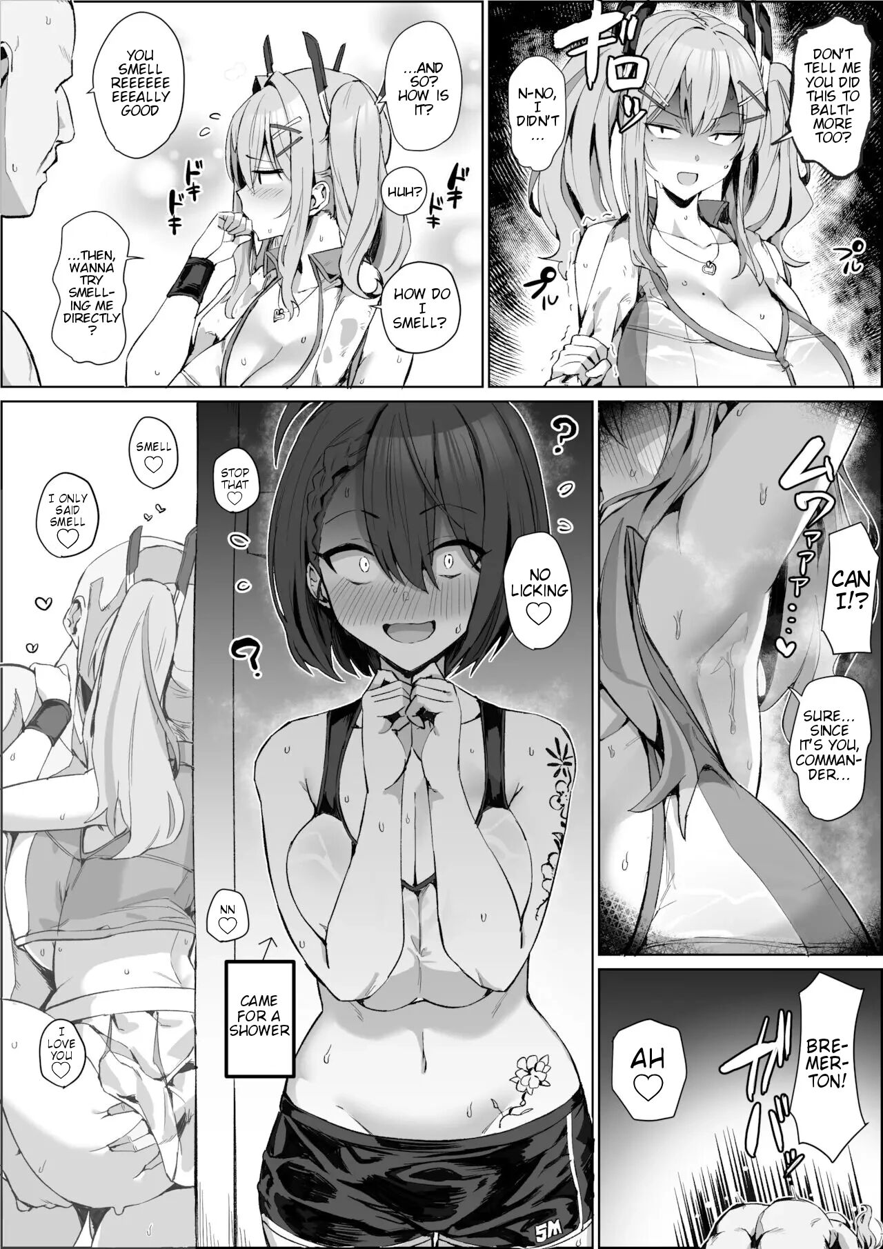 [ほたてちゃん] 汗くさい秘書艦は…すき？ [英訳]