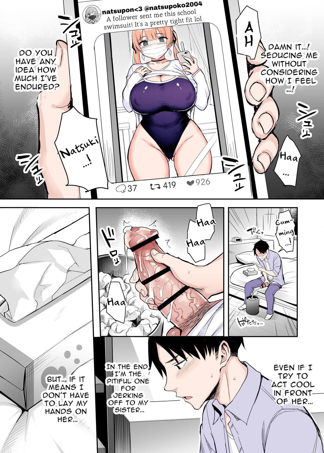 [ゐちぼっち (一宮夕羽)] 元陰キャの巨乳ヤリマン妹がエロすぎて、お兄ちゃんはもう…!! 2 [英訳]