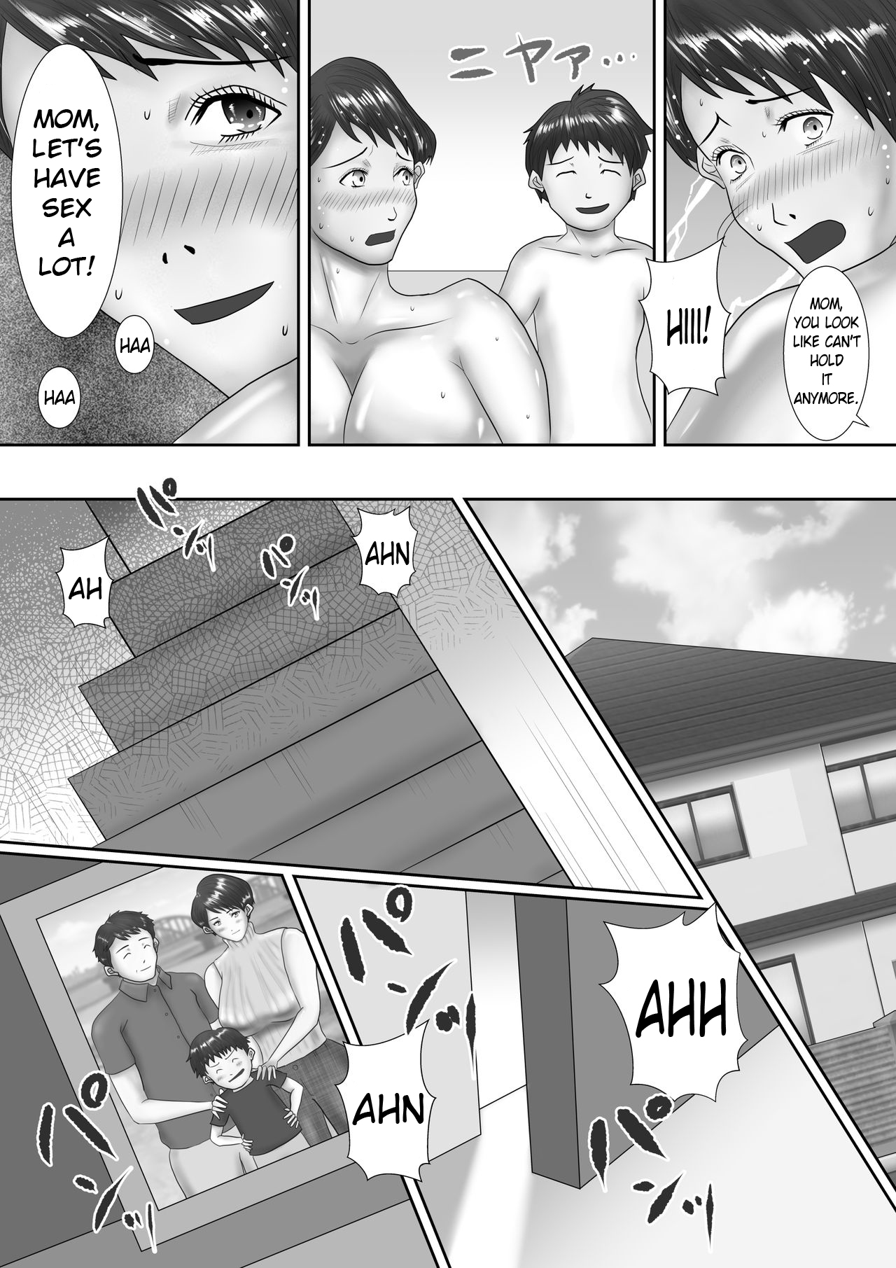 [汚電せんせい] 母が土下座した日 ～鬼畜息子に堕とされた勝気な母～ [英訳]