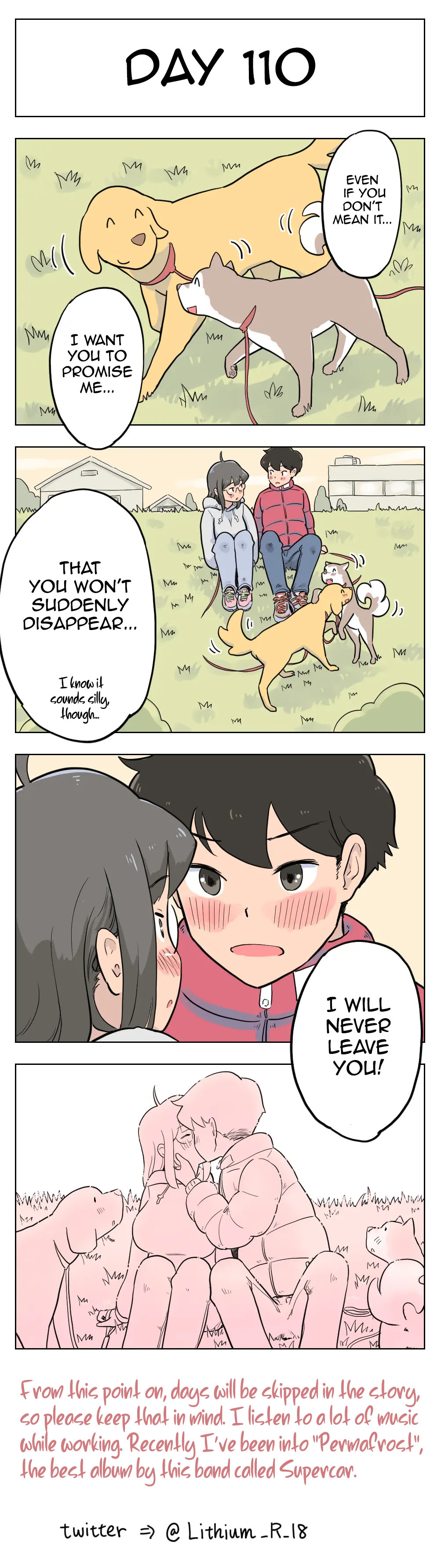 [Lithium] 100日後に愛犬とセックスする地味巨乳メガネちゃん