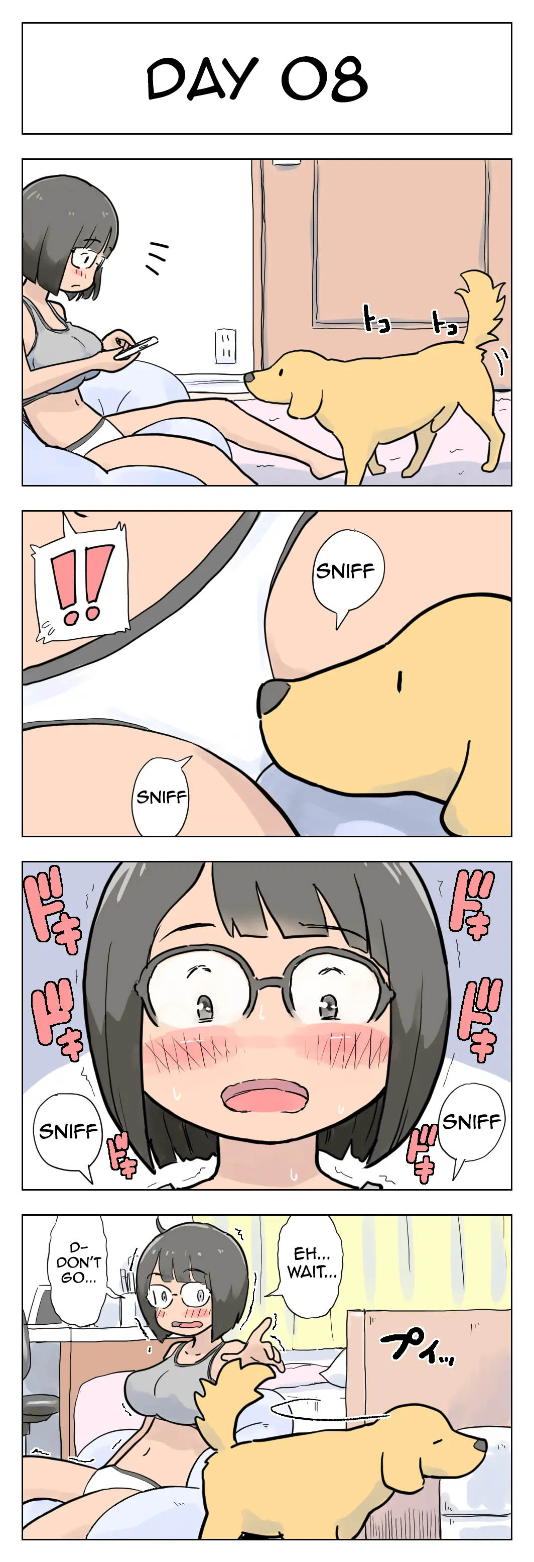 [Lithium] 100日後に愛犬とセックスする地味巨乳メガネちゃん