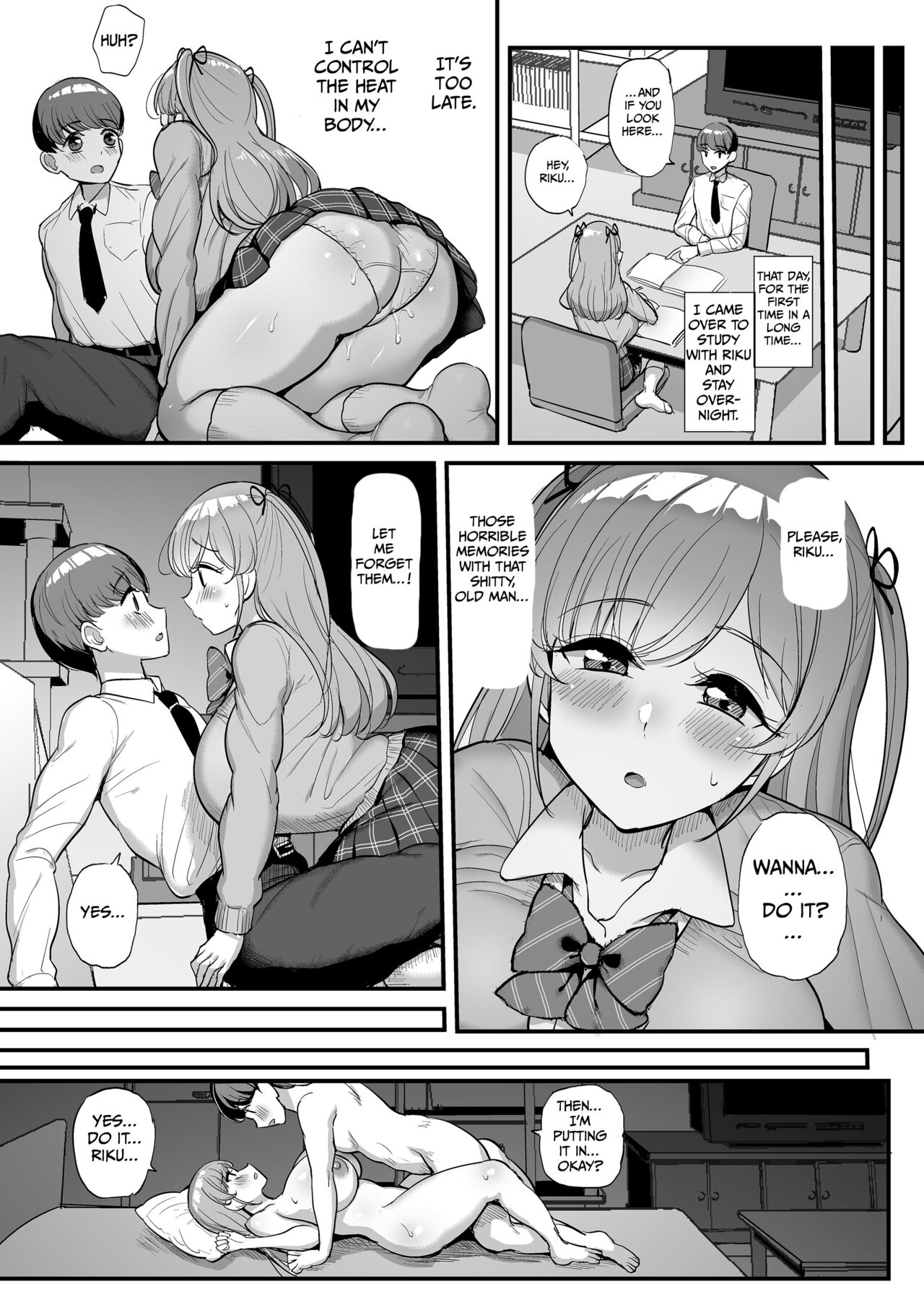 [三万三千こいきんぐ (ティラヌー)] ミニマム彼女は親父の性奴隷 [英訳]